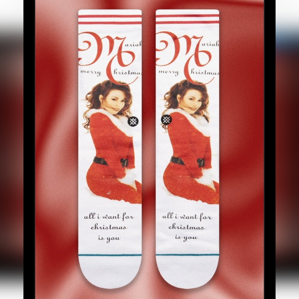 NWT Unisex Mariah Carey "Make My Wish Come True" Stance Crew Socks - Picture 1 of 7
